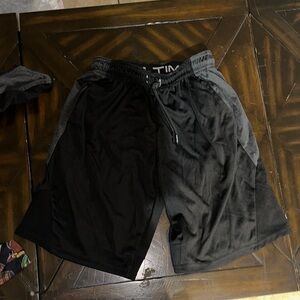 Boys Black Athletic Shorts